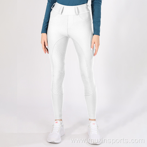 White Competition Full Seat Horse Riding Breeches Australia